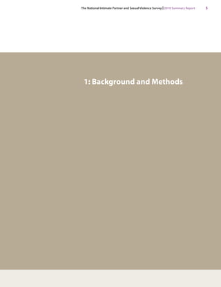 The National Intimate Partner and Sexual Violence Survey | 2010 Summary Report 5 
1: Background and Methods  