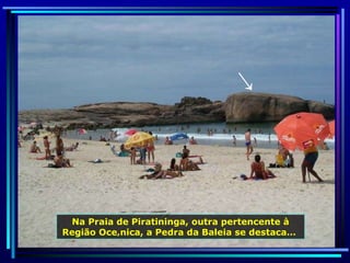 Na Praia de Piratininga, outra pertencente à Região Oceânica, a Pedra da Baleia se destaca…  ← 