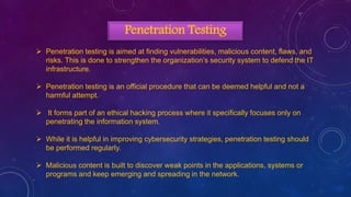 Penetration Testing Introduction Hacking Ethical hacking ppt | PPTX