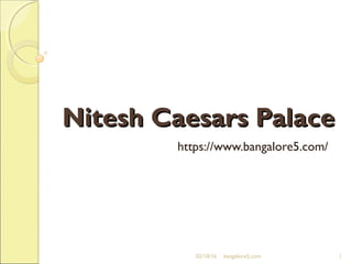 Nitesh Caesars PalaceNitesh Caesars Palace
https://www.bangalore5.com/
02/10/16 1bangalore5.com
 