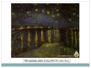 Nit estelada sobre el riu,1880,Oli sobre llenç
 