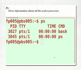 LOGNAME: displays user’s login name. 