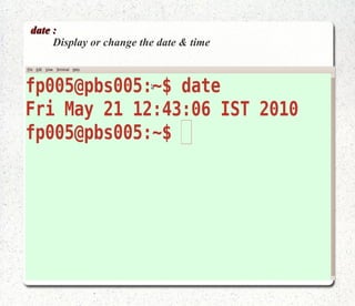 wc:   The wc command can be used to count the number of lines, words and characters in a fine.   wc [filename(s)] The available options are:   wc –[options] [filename]   -1   -w   -c 