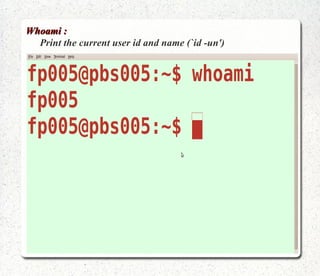 users  :  List users currently logge\in 