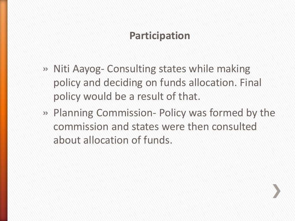 Niti aayog and planning commission
