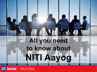 All you need
to know about
NITI Aayog
 