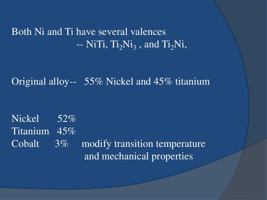 Nickel Titanium in Endodontics