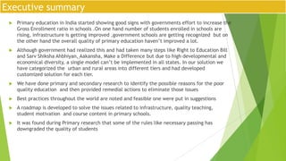 Improving Primary Education in India | PPTX