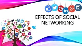 EFFECTS OF SOCIAL
NETWORKING
 