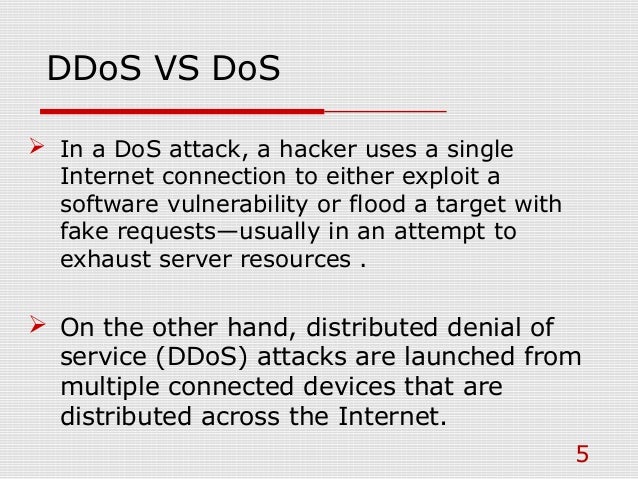 ddos attack ppt by