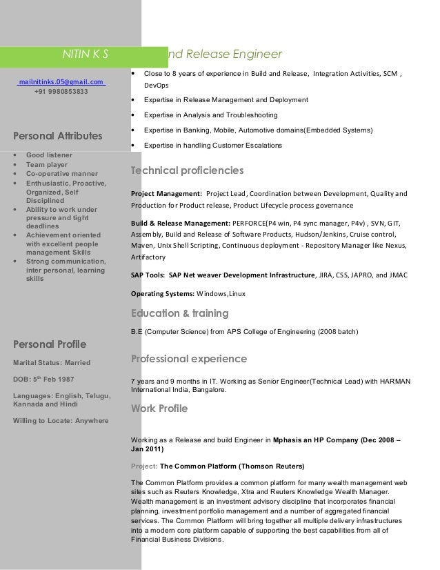 build and release engineer mailnitinks05gmailcom 91 9980853833 close