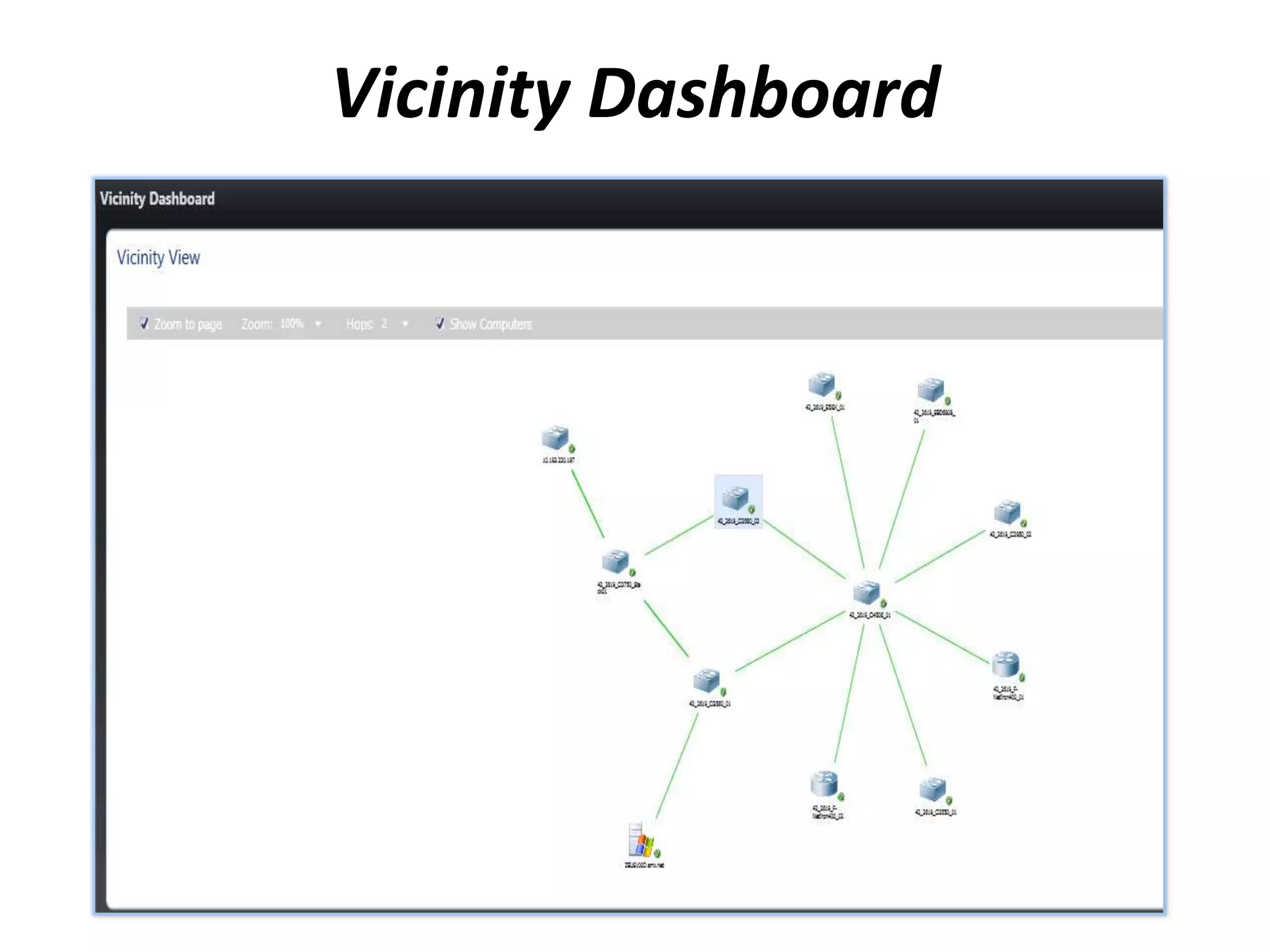Vicinity Dashboard
 