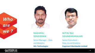 4
Who
are
we ? NITIN RAJ
SOUNDARARAJAN
Senior Consultant –
Data, AI and Analytics
Cognizant Worldwide Limited
NAGARAJ
SENGODAN
Senior Manager – Data
and Analytics
HCL Technologies
 