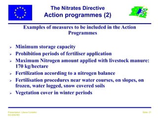 Nitrate Directives Presentation | PPS