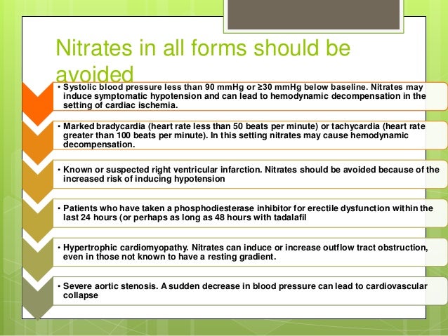 Cialis and nitrates
