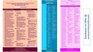 Databases
on
Offer
@
www.primaryinfo.com
 