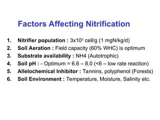 Nitrification Inhibitor Process Nitrification Process and Denitrification Process.ppt