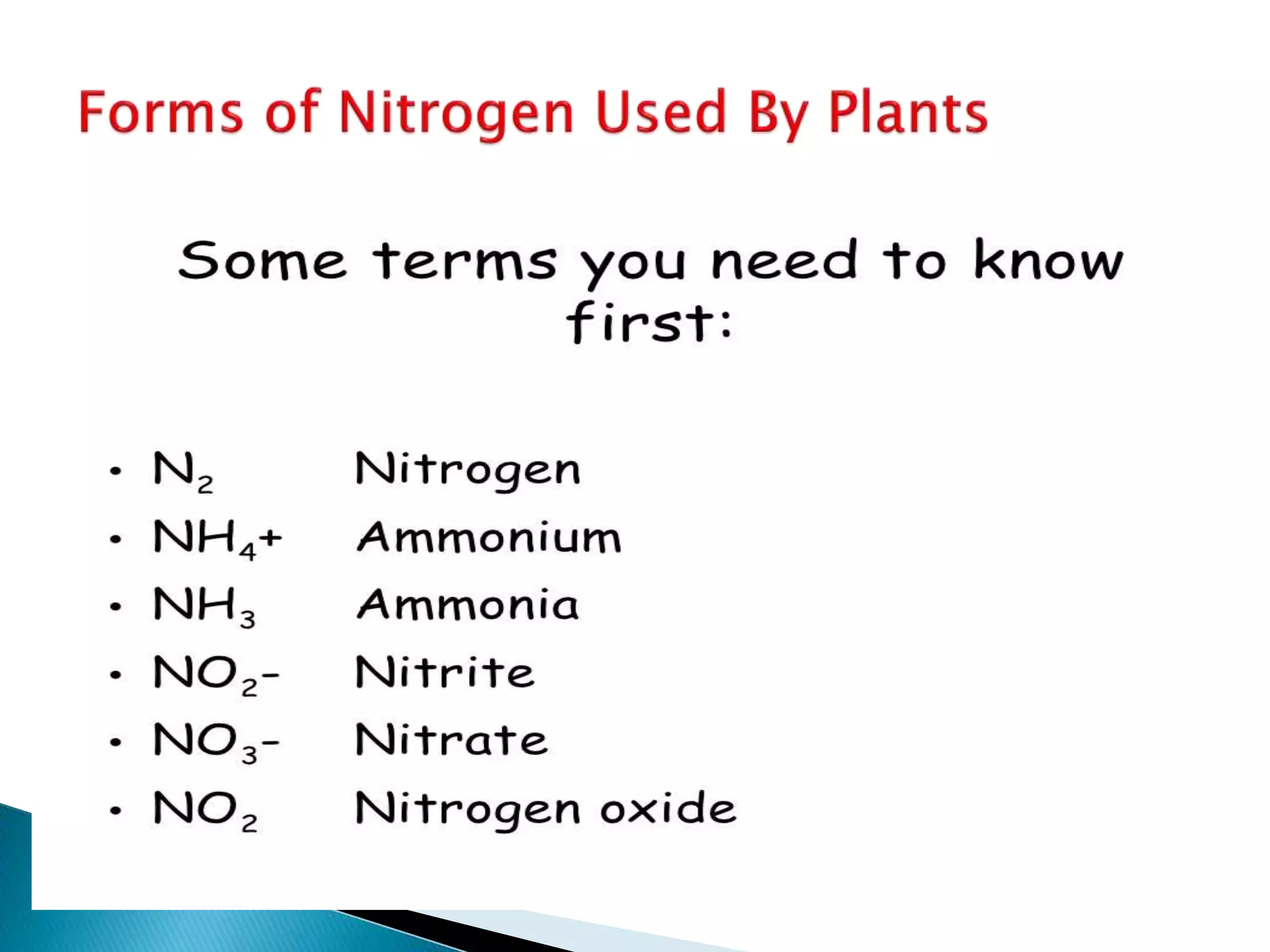 Nitrogen and its role  in Plant Nutrition Lecture  by Allah Dad Khan 
