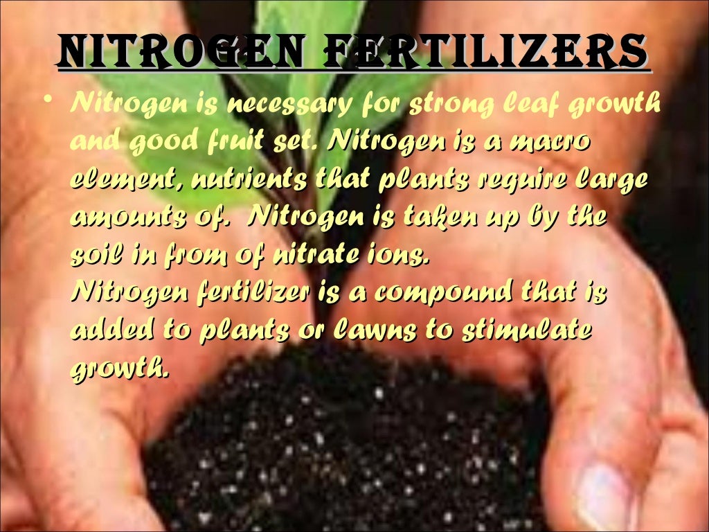 Nitrogen fertilizers