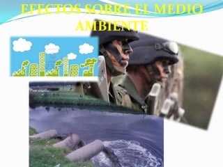 EFECTOS SOBRE EL MEDIO
AMBIENTE
 