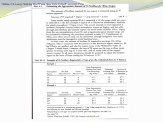Nitrogen Suppy To Improve Vine Balance
