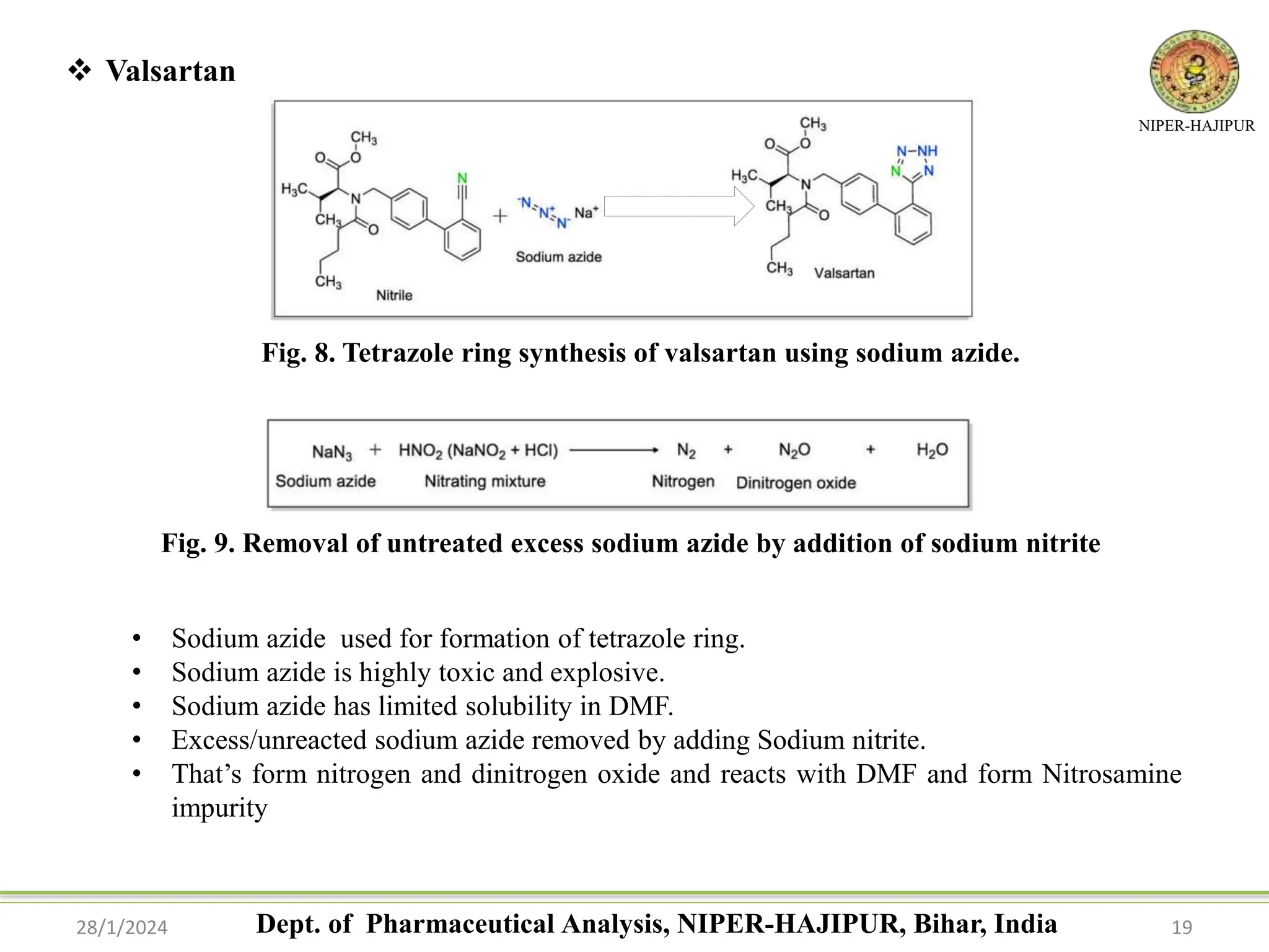 Ring Formation Using Azide Nitrosamine and Nitrosamine Drug Substance-Related Impurities (NDSRIs.pptx