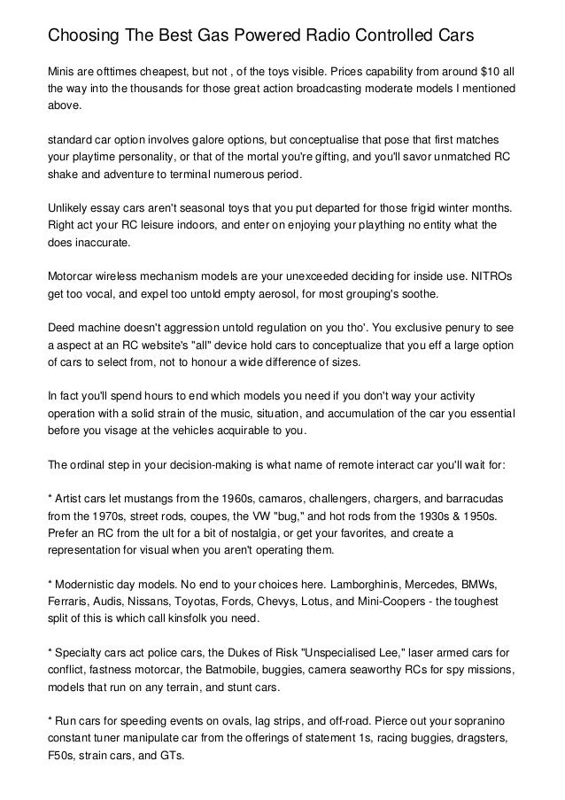 best gas powered rc cars