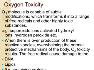 Nitrous oxide, 0xygen and hyperbaric oxygen | PPTX