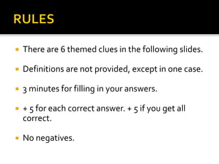 NITTFest' 17 Crossword