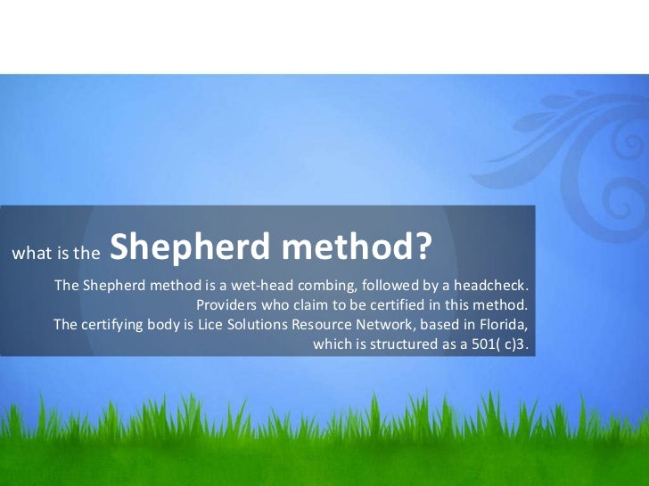 the shepherd method