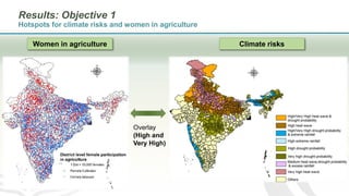 Women in agriculture and climate risks: Hotspots for development