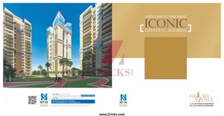 WELCOME TO THE MOST
ICONICLIFESTYLE ADDRESS
Email: sales@thenityagroup.com | www.thenityagroup.com
Site Ofﬁce: Sector 22D, Yamuna Expressway.
All speciﬁcations, design, layout & tower conditions are only indicative and some of these can be changed
at the discretion of Builder/Architect. These are purely conceptual and constitute no legal offerings
Reg. Ofﬁce: A-6, Yojna Vihar, Delhi - 110092, Phone: +91 11-22144745
Corp. Ofﬁce: 279, Tower-A, 7th Floor,
'The Corenthum', Plot no. A-41, Sector-62, Noida, U.P. India Toll Free: 1800 11 9300
www.Zricks.com
 