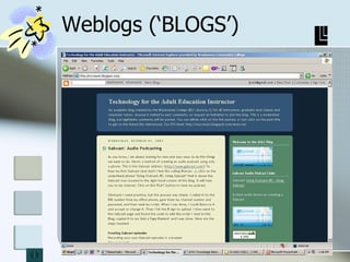 Weblogs (‘BLOGS’) 