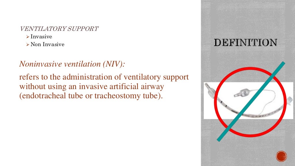 NIV (Non Invasive Mechanical Ventilation)