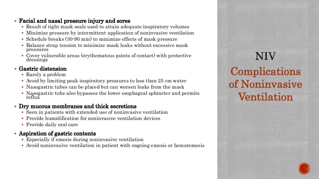 NIV (Non Invasive Mechanical Ventilation)