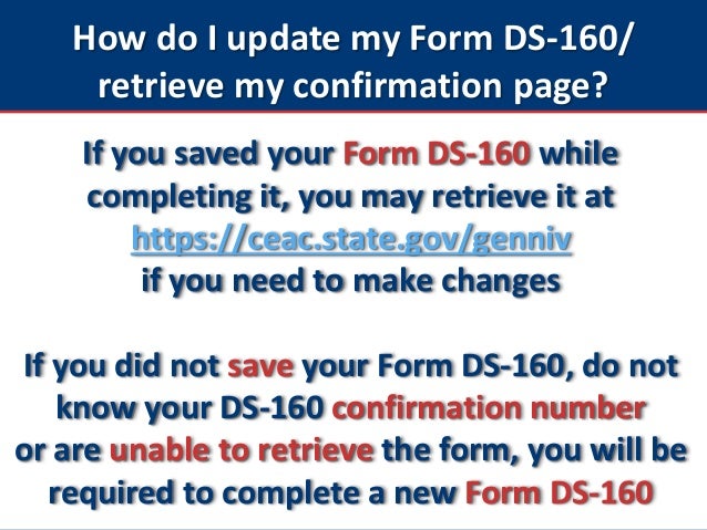 u s nonimmigrant visas completing form ds 160 ds160