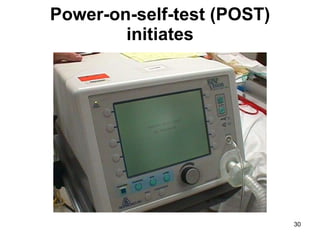 Power-on-self-test (POST) initiates 