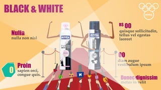 BLACK & WHITE
                    R$ 00

 Nulla              quisque sollicitudin,
                    tellus vel egestas
 nulla non nisl     laoreet



                    00
                    diam augue
     Proin          vestibulum ipsum
 0   sapien orci,
     congue quis.
                     Donec dignissim
                     metus in velit
 