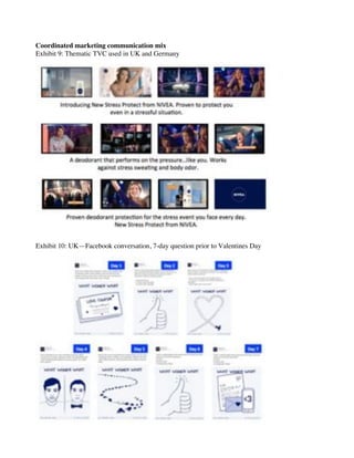 Coordinated marketing communication mix
Exhibit 9: Thematic TVC used in UK and Germany
Exhibit 10: UK—Facebook conversation, 7-day question prior to Valentines Day
 