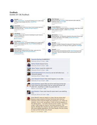 Feedback
Exhibit 20: UK Feedback
 