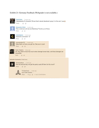 Exhibit 21: Germany Feedback (Webgrader is not available.)
 