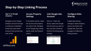 How to Link Google Ads with Google Analytics | Skillfloor pdf | PPT