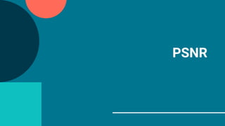 PSNR
 