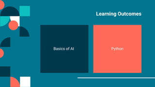Learning Outcomes
Basics of AI Python
 