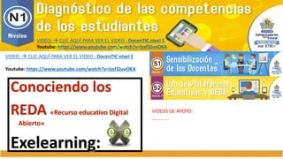 JCLIC: CREA OVA Objetos Virtuales de
Aprendizaje (OVA)
Las cuatro herramientas de JClic que se pueden utilizar desde la aplicación se describen a
continuación y basta con hacer clic con el botón derecho del ratón sobre su botón correspondiente para
ello:
Jclic Author: aplicación utilizada para crear nuevos proyectos de actividades o editar proyectos ya existentes. Con este aplicación,
los usuarios avanzados pueden crear sus propios proyectos de actividades para poder ser utilizados por otros usuarios. Esta
herramienta solo está disponibles para usuarios con perfil de “profesores”.
Jclic Player: aplicación para abrir y realizar los proyectos de actividades que se encuentran instalados en el servidor de
contenidos o cualquier otro proyecto externo. Este programa no almacena los resultados en la base de datos.
Conectar con servidor de informes: esta herramienta permite que se pueda conectar desde el ordenador con el servidor de
informes disponible en el aula. Esta herramienta no ejecuta JClic Player sino que anuncia al servidor de informes su estado de
disponibilidad y sera éste último (servidor de informes) el encargado de ordenar a través de la red la ejecución de JClic
Player en los clientes configurado específicamente para almacenar los resultados obtenidos en la base de datos de
informes.
Servidor de informes para Jclic Player: programa para activar el servidor de informes de Jclic y poder guardar los resultados de
todos los usuarios. Ofrece una herramienta de gestión de clientes desde la que se puede ordenar la ejecución remota de JClic
Player, comprobar el estado de cada uno de los clientes o consultar de forma sencilla a la base de datos de informes y comprobar
los resultados de todos los usuarios. Esta herramienta solamente se encuentra disponible para usuarios con perfil de “profesores”.
 
