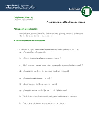 Curso de carpintero online