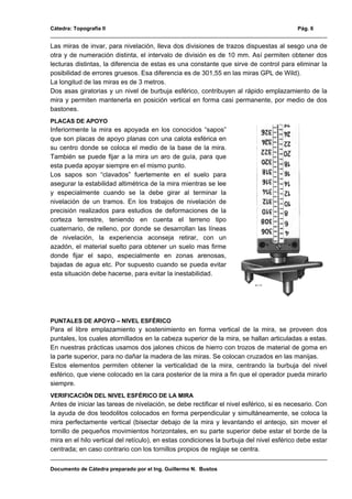 Nivelación geométrica de precisión | PDF