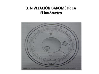3. NIVELACIÓN BAROMÉTRICA
        El barómetro
 