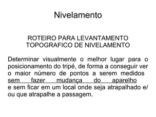 Nivelamento 