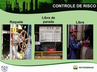 CONTROLE DE RISCO
Libra
Libra de
parada
Raquete
 